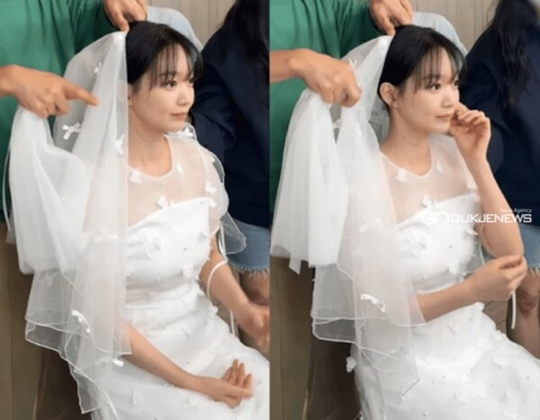 '♥김우빈' 신민아, 웨딩드레스 자태 공개… ‘손해보기 싫어서’ 기대감 고조