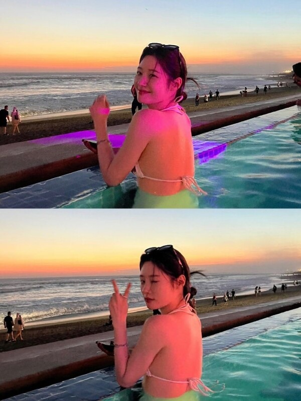 정채연, 과감한 비키니로 '반전 몸매' 공개…청순미 벗고 섹시미 장착