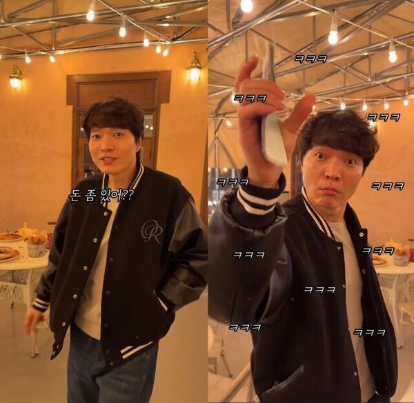 "돈 좀 있어?" 신정환, '잠실 술집' 모델 활동 포착... '돈 뿌리기' 퍼포먼스에 엇갈린 반응