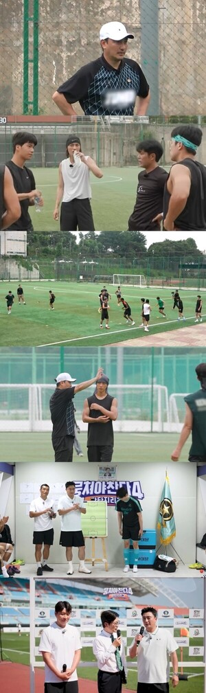 카네기홀 안리환, 축구 훈련 깜짝 변신