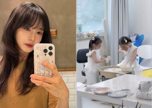 성유리, 폭풍 성장한 쌍둥이 딸 도예 체험 근황... "얼굴 가려도 귀여움 폭발"